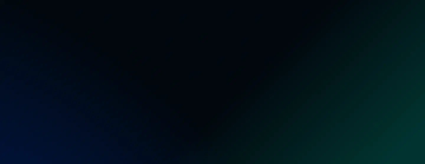 Fondo degradado oscuro azul y verde de la sección de contacto